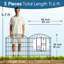 3.5m No Dig Metal Garden Fence – 5 Panels, Rustproof Dog & Animal Barrier for Yard, Patio & Flower Bed – Black-955063086
