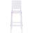 Imca Counter Stool with Square Back in Transparent Crystal - Wedding Chairs-1734804515