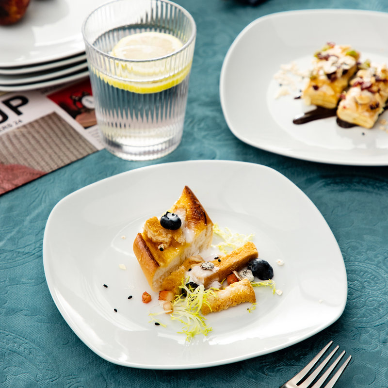  Ensemble d'assiettes à dessert 7,5 ", ensemble de 6