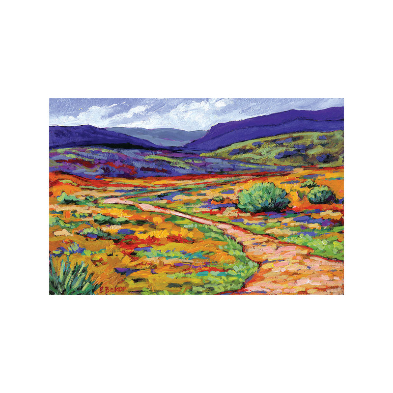 New Mexico Landscape - Wrapped Canvas Painting, 66.04 cm H x 45.72 cm W x 3.175 cm D