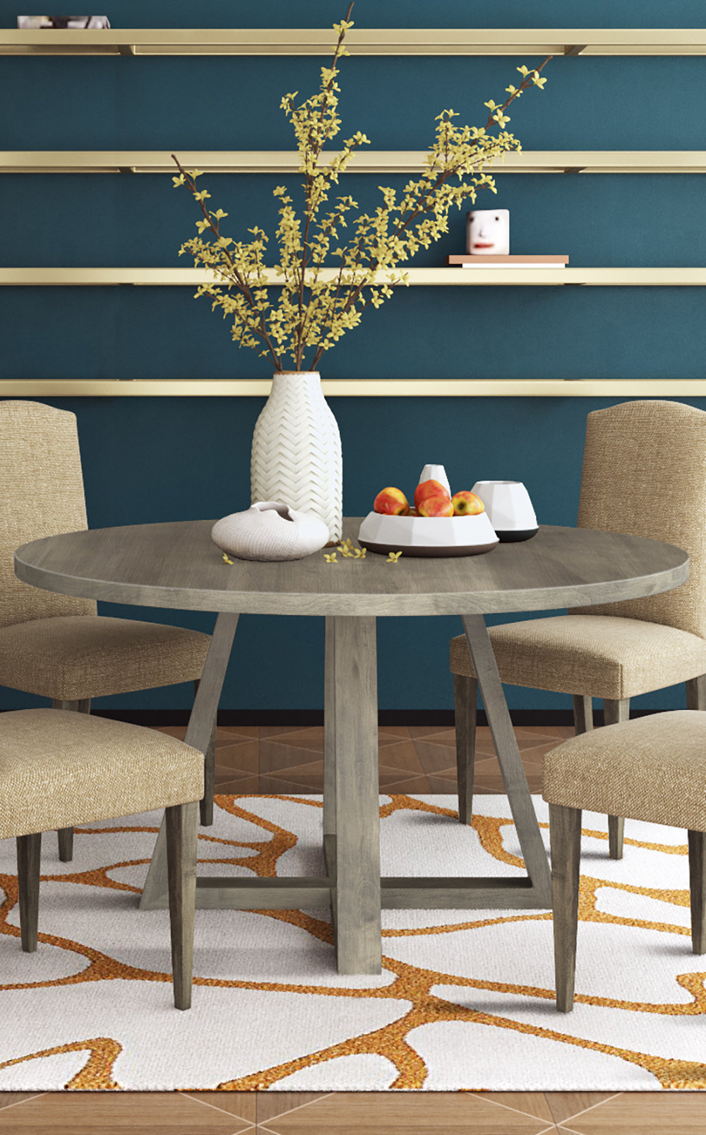 Ivy Bronx Ledford Solid Wood Dining Table & Reviews - Wayfair Canada