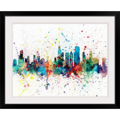«Chicago Illinois Skyline» par Francy, impression