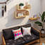 Ensemble de 2 tablettes en rotin Boho