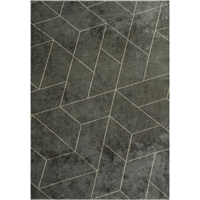 Tapis à motif géométrique triangulaire