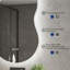 Miroir de salle de bain moderne en forme de nuage à DEL avec design organique et éclairage rétroéclairé-133714803