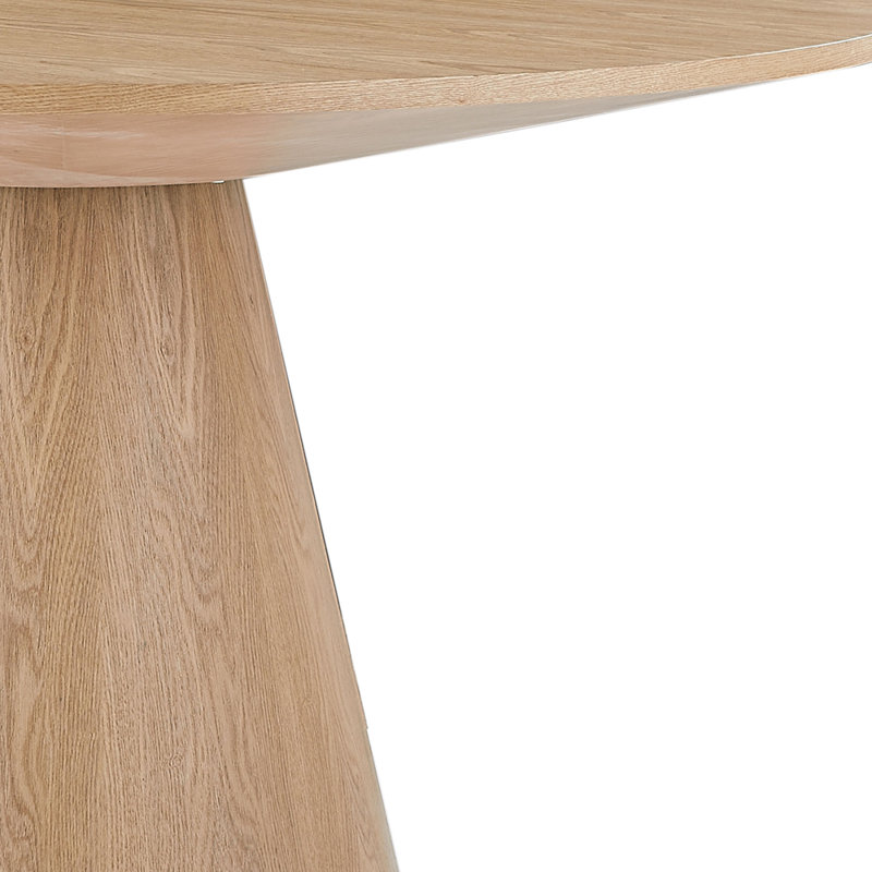 Corson Round Dining Table, Natural Ash, 29.92"H x 47.24"L x 47.24"W
