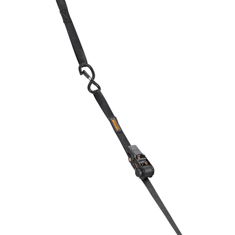 Ratchet Tie Down Straps (4PK), 2200 lb Max Break Strength, Includes 4 Premium 1" x 15' Rachet Tie Downs with Padded Handles, for Moving Securing Cargo, Appliances, Lawn Equipment, Motorcycle