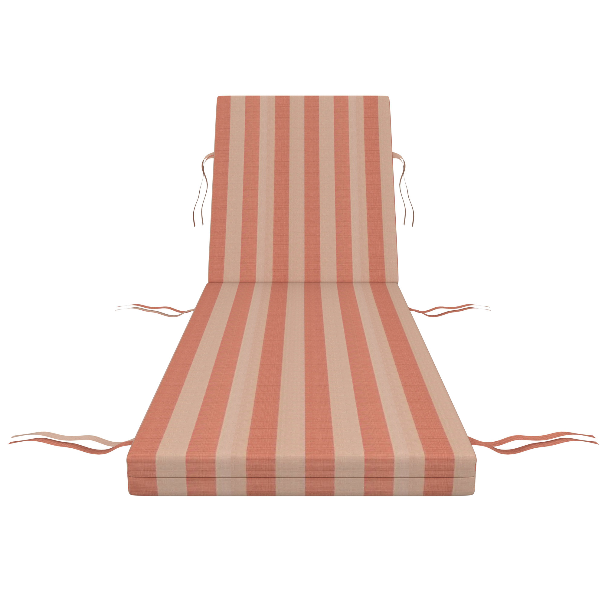 Lani Sunbrella Outdoor Chaise Lounge Cushion, Expressive Blush, 22.5" W x 47" D