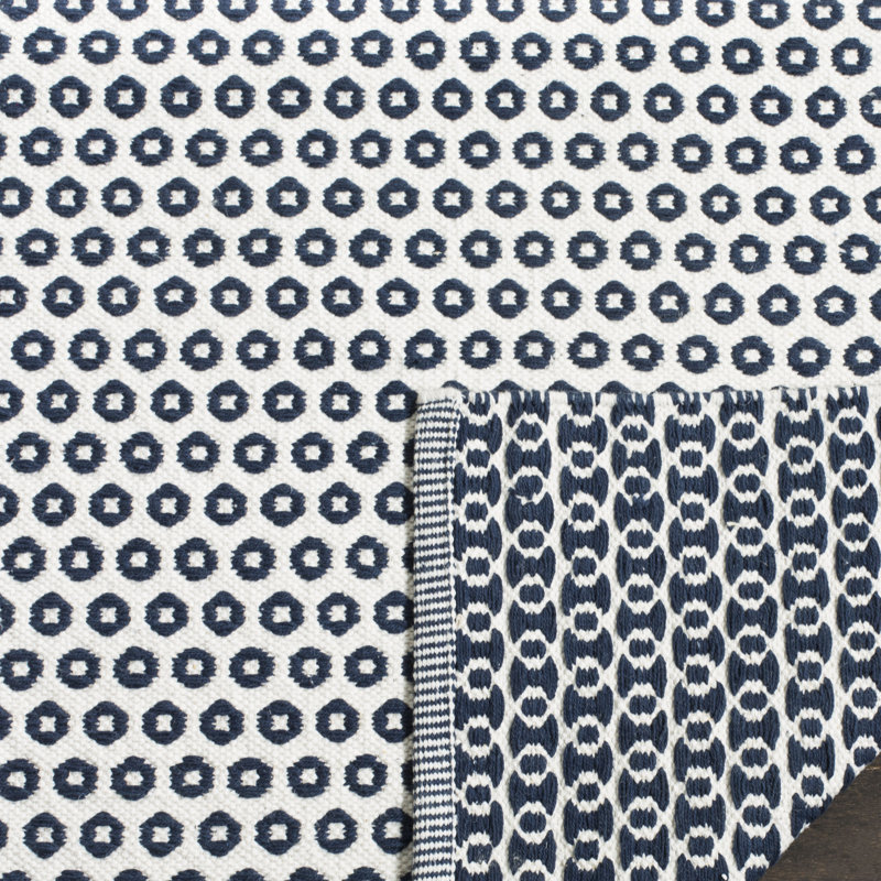 Orwell Hand Woven Cotton Geometric Rug, Rectangle 3' x 5'