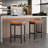 Bar Stools Set Of 2, 25" Backless Counter Height Bar Stools With Soft Leather Seat And With Footrest, 400 Lb Heavy Duty Padded Saddle Barstool Chair For Modern Kitchen Island Counter-322193539