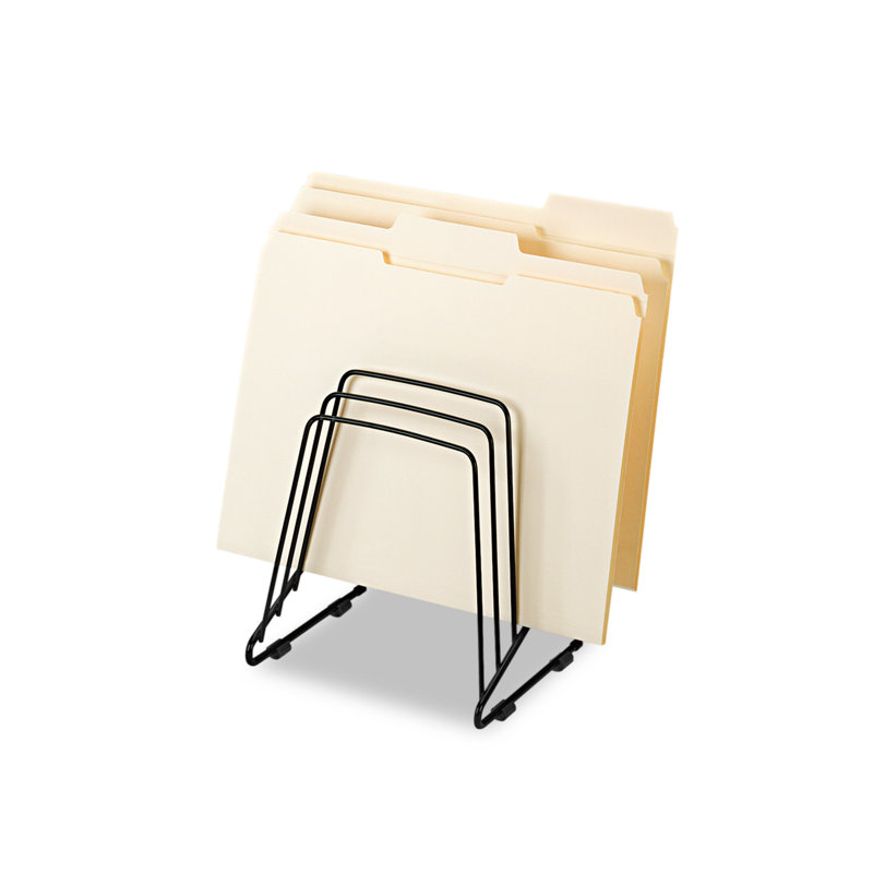 Black Metal Wire 5-Section Document Sorter