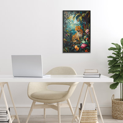 «Wild Side Jungle Cheetah», estampe numérique par Petal Prints Design