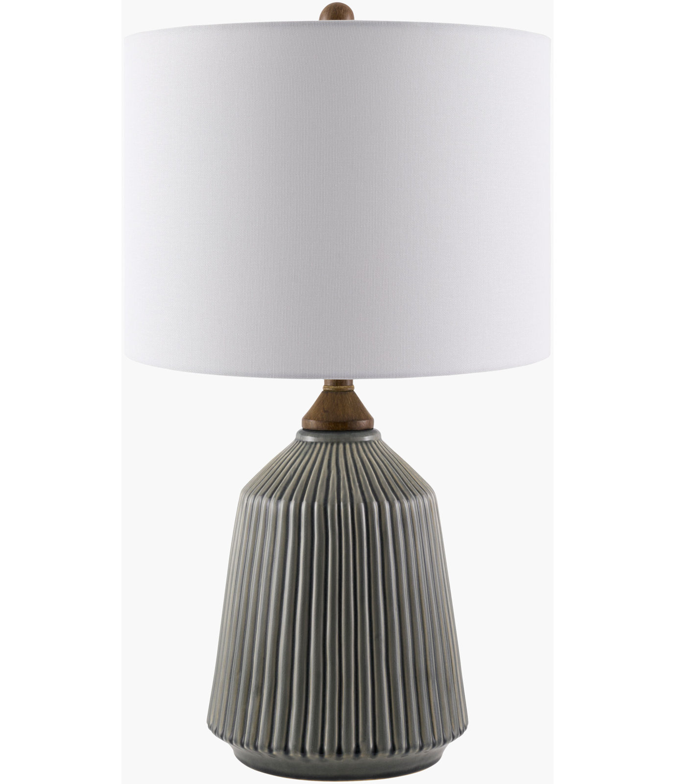 Teasley Ceramic Table Lamp, White