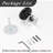 Probrico Interior Crystal Passage Round Door Knobs Non Locking Half Dummy Door Handles-81623358