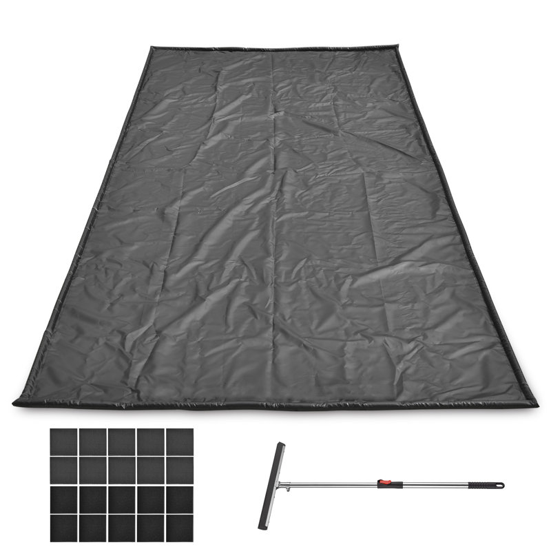Yescom 93'' W x 192'' L Garage Flooring in Grey