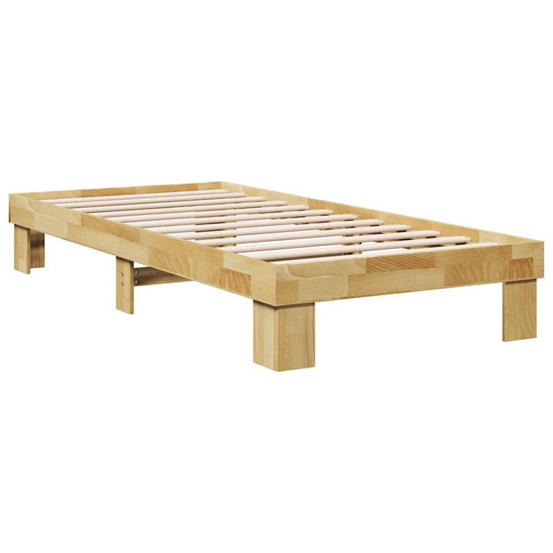 Solid Wood Bed, European Single (90 x 200 cm)