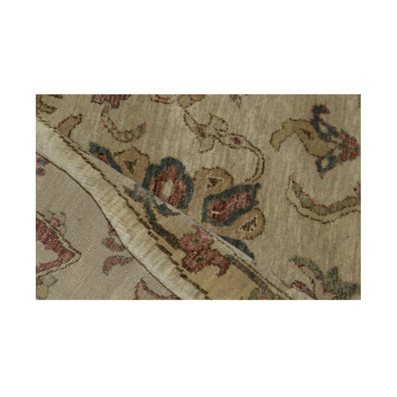 Tapis ivoire et beige noué à la main de haute qualité