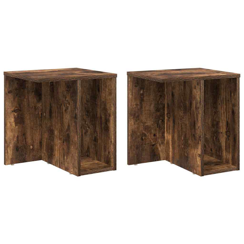 End Table, Smoked Oak