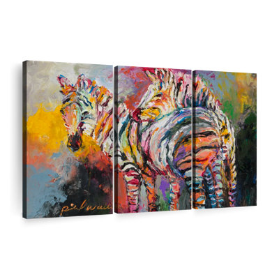 Animal "Zèbres sur toile" sur