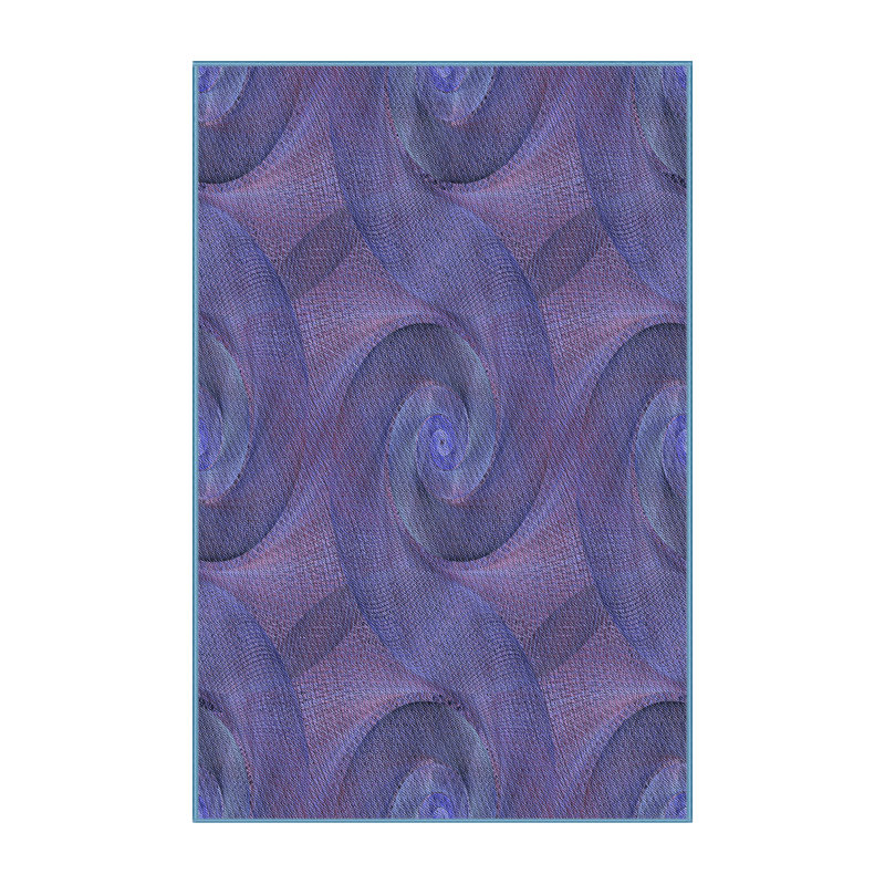 Tapis mauve en laine, Tapis de couloir 2 pi x 5 pi