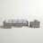 Dayse Fully Assembled 8 - Person Seating Group with Cushions |Pre-built outdoor sofa-647563624