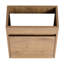 Meuble-lavabo mural compact 16 po avec portes à fermeture en douceur et lavabo pour petites salles de bain