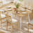 55.1'' W Modern Rectangular Dining Kitchen Table for 4-6 Seats-1774935341