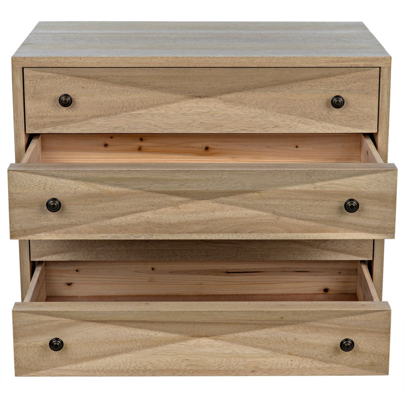 Diamond Solid Wood Accent Chest, Washed Walnut