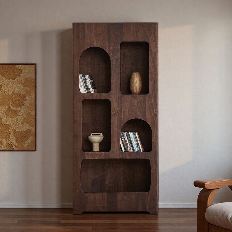Bibliothèque de luxe en bois massif de style américain
