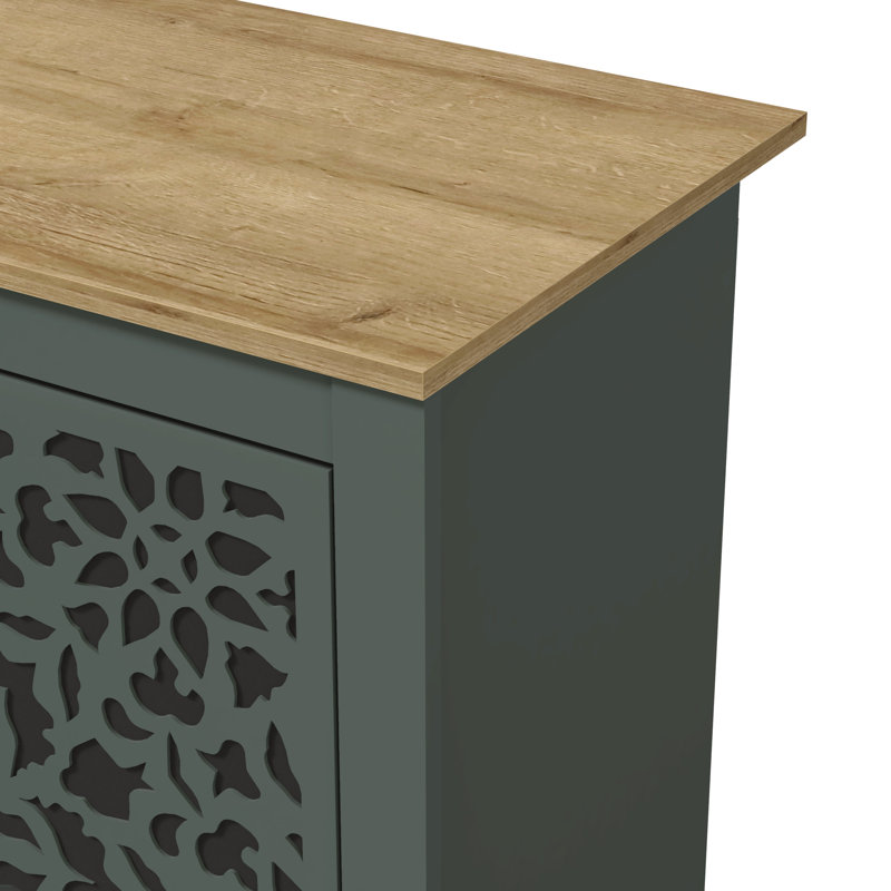 Buffet de 58,4 po Arrastia, Beige / brun / vert