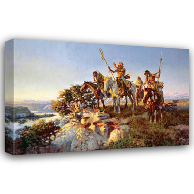 Art sur toile tendu avec Alcott Hill® Russell, Charles M., titré: The Fire Boat