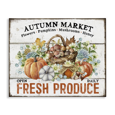 Art mural sur toile Fresh Fall Produce par Creatif Belle
