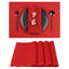 Ensemble de 4 napperons Signature en lin 100% lin pur Signature-95274392