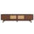 Mid Century Modern TV Stand For 80" Tvs, Entertainment Center With Sliding Doors And Drawers, TV Table With Storage For Living Room, Bedroom, TV Stand