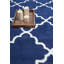 Tapis bleu / blanc Sera-743131752