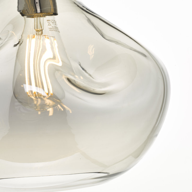 Aneeza 1 - Light Smoked Glass Pendant