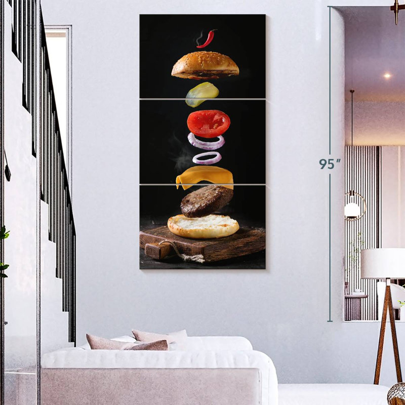 Burger, 80" H x 39" W