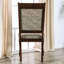 Chaise d'appoint rembourrée Gwennetta en vert / gris