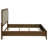 Verona Walnut Upholstered Queen Panel Bed