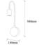 Lampe murale moderne noire 15,7 po x 5,5 po | Corps en métal durable, douille E27 (40 W maximum) | Homologué IP20, conception élégante de couleur unie pour une décoration glamour | Parfait pour le salon, la chambre à coucher ou le couloir-513232065