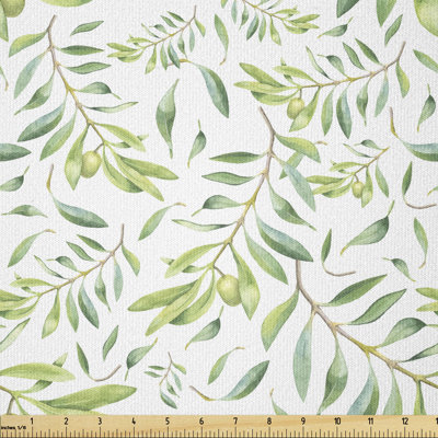 Devyani Olive Branch Mediterranean Tree Multi-Purpose Fabric