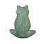 Praying Verdigris Frog Statue, 11"H