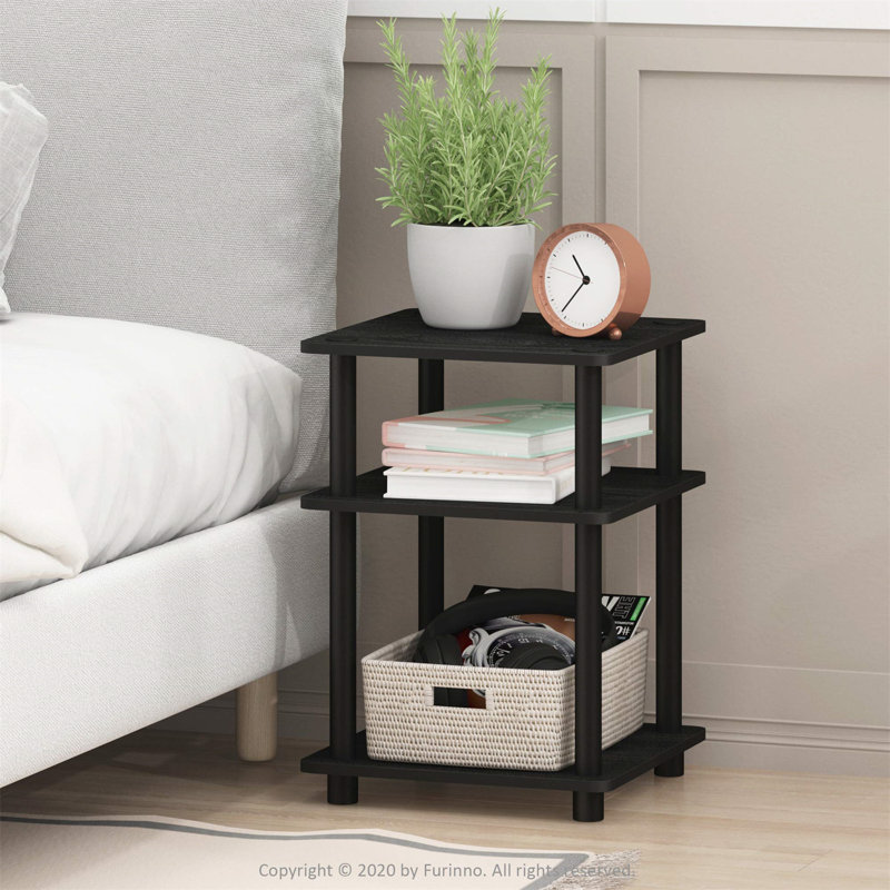 Aracelli End Table, Black, Black