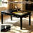 Wood Board Game Table With Led Light For 4-6, D&d/puzle Table W/ Game Mat, 6*cup Holders & Hobby Trays, Dining Table W/ Removable Top-126598094
