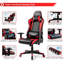 Blue Elephant Adjustable Reclining Faux Leather Swiveling PC & Racing Game Chair-193090873