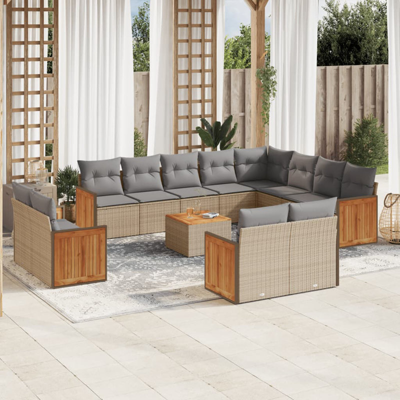  Garden Sofa Set Beige
