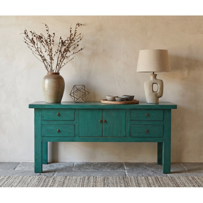 Annegreet 180cm Console Table, Emerald Green