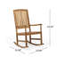 Chaise berçante rustique