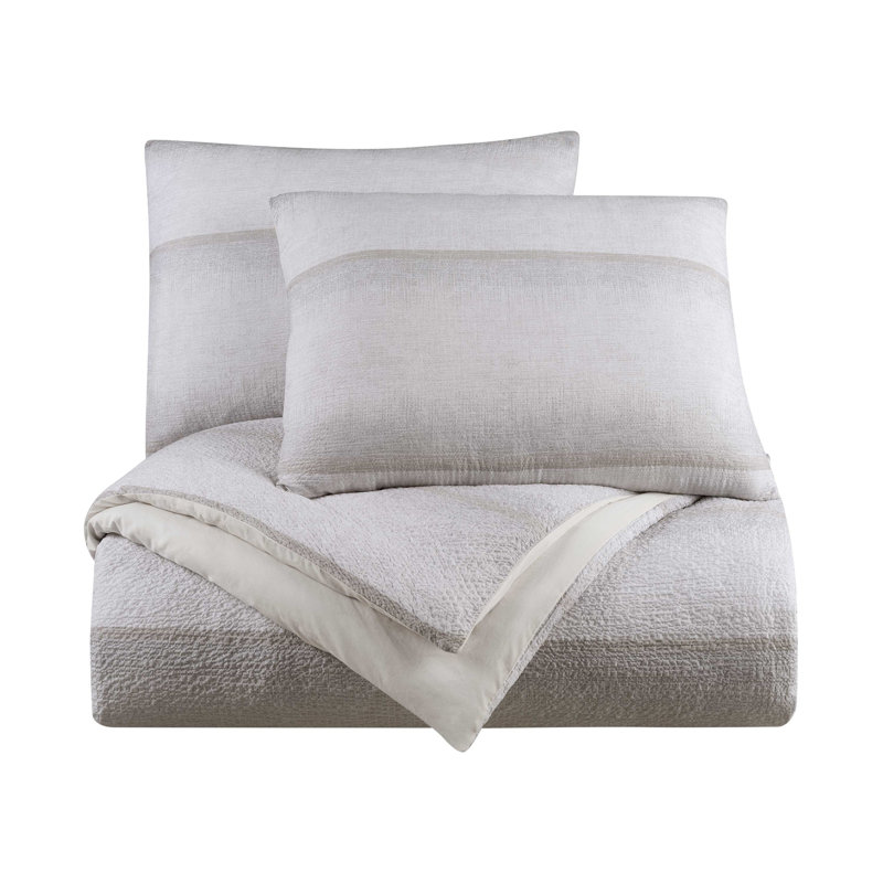 Martex Arcadia Quarry Gray Comforter Set, Queen Comforter + 2 Standard Shams 