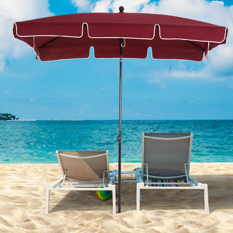 Parasol de jardin Arlmont & Co. 7X4ft